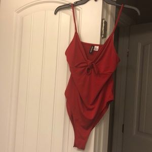 Red bodysuit
